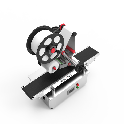 SNEED-PACK Tabletop Top Down Labeling Machine