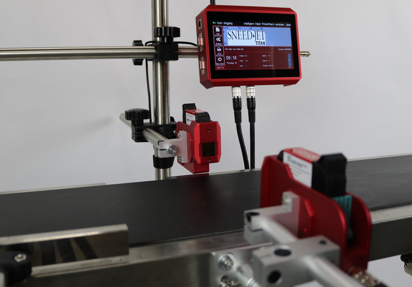 SNEED-JET Titan 22 Dual Head Thermal Inkjet Coder Printer for Printing Date / Lot / Batch Codes.