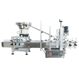 Front view of SNEED-PACK Tabletop Capping Machine with Feeder