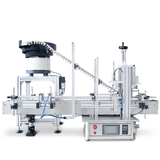 Front view of SNEED-PACK Tabletop T-Cork Capping Machine with Feeder