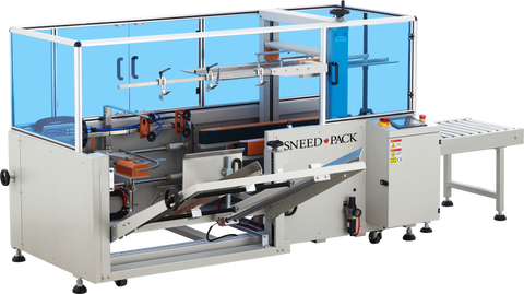 Angled view of SNEED-PACK CE-40 High Speed Case Erector