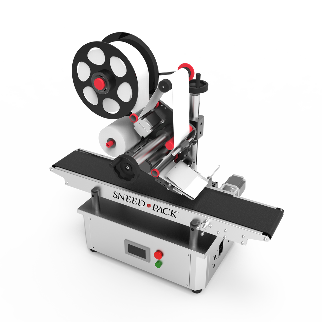 Tabletop SNEED-PACK® Top Down Automatic Label Applicator