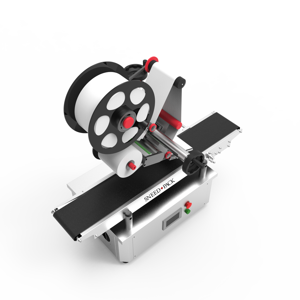 Tabletop SNEED-PACK® Top Down Automatic Label Applicator