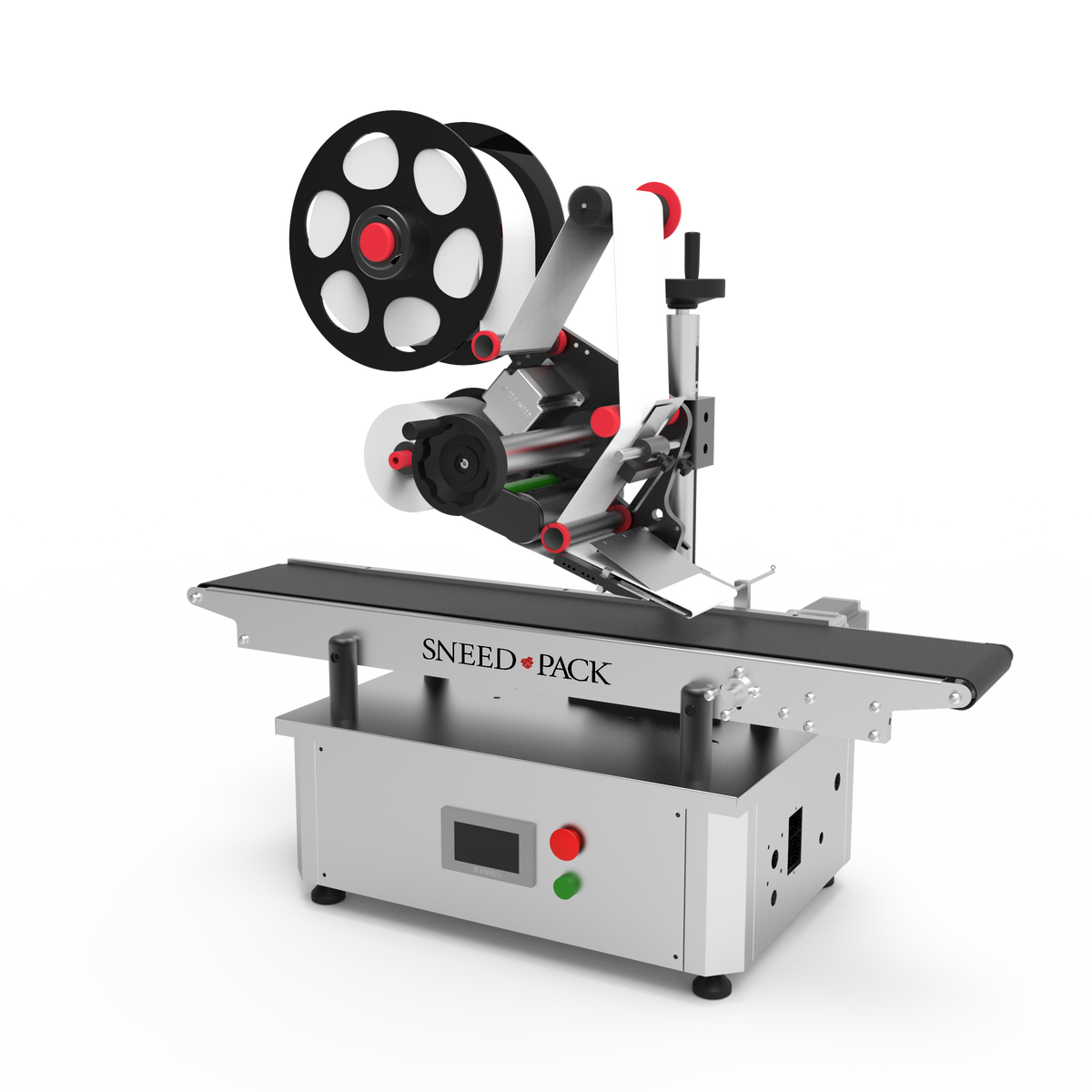 Tabletop SNEED-PACK® Top Down Automatic Label Applicator