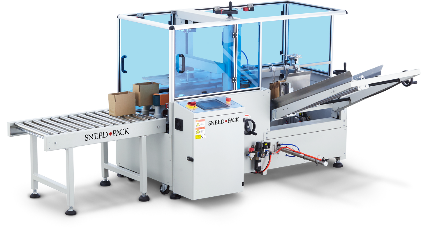 Angled view view of SNEED-PACK CE-30 Small Box Case Erector