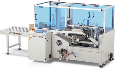 Angled front view of SNEED-PACK CE-30 Small Box Case Erector