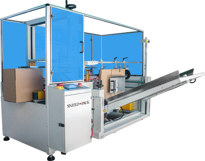 Angled view of the side of SNEED-PACK® CE-40 Case Erector