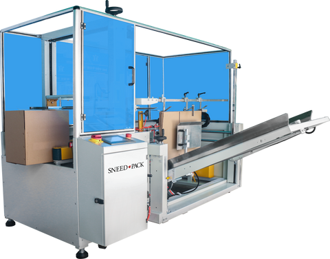 Angled view of the side of SNEED-PACK® CE-40 Case Erector