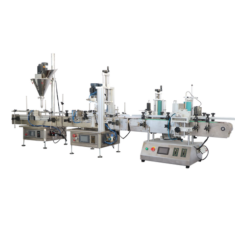 Tabletop Powder Filling Machine, Capper & Labeler