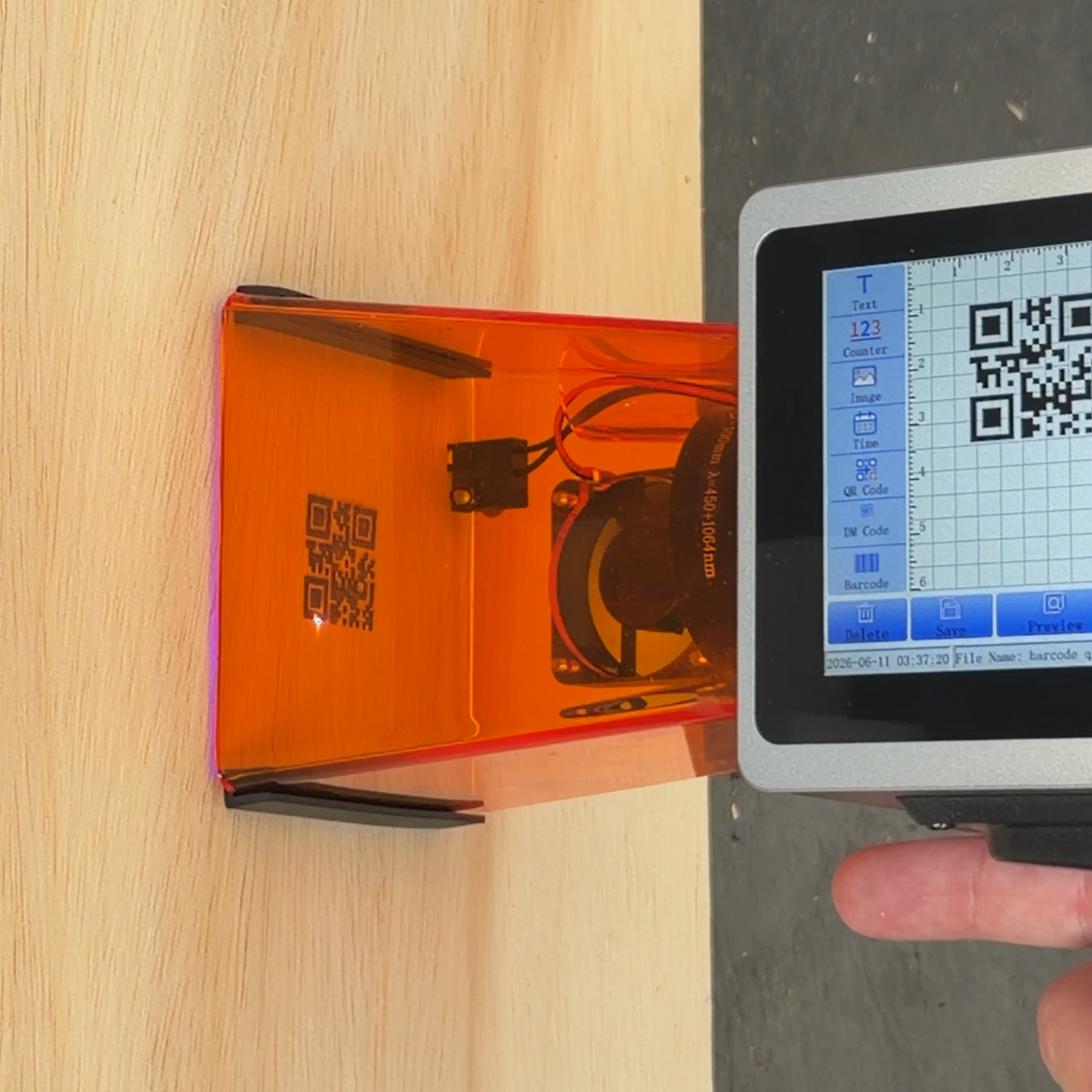 SNEED-JET® Perma Trace Handheld Laser Marker