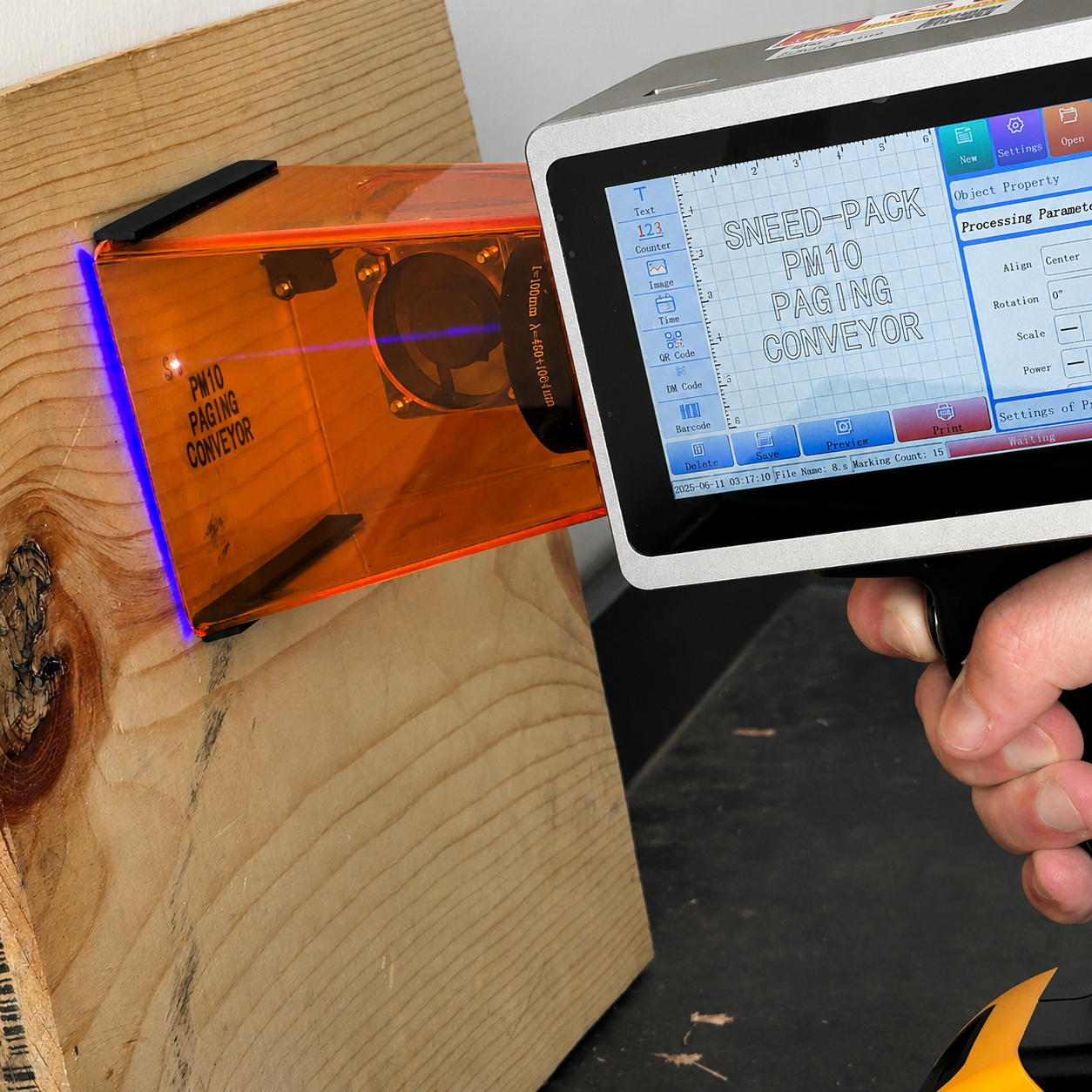 SNEED-JET® Perma Trace Handheld Laser Marker