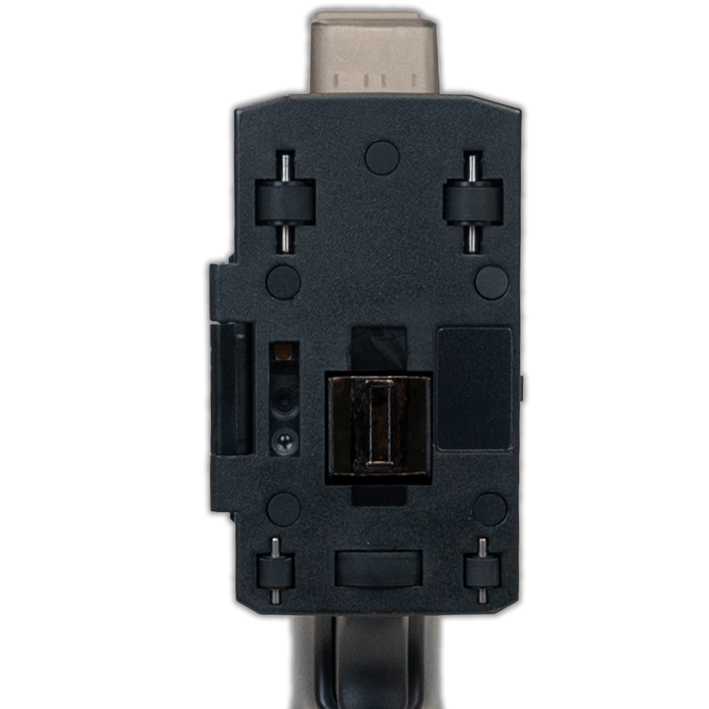 Close-up of the SNEED-JET Titan T9 handheld printer ink cartridge slot and printhead area