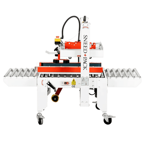 Side view of SNEED-PACK Side Belt Case sealer 