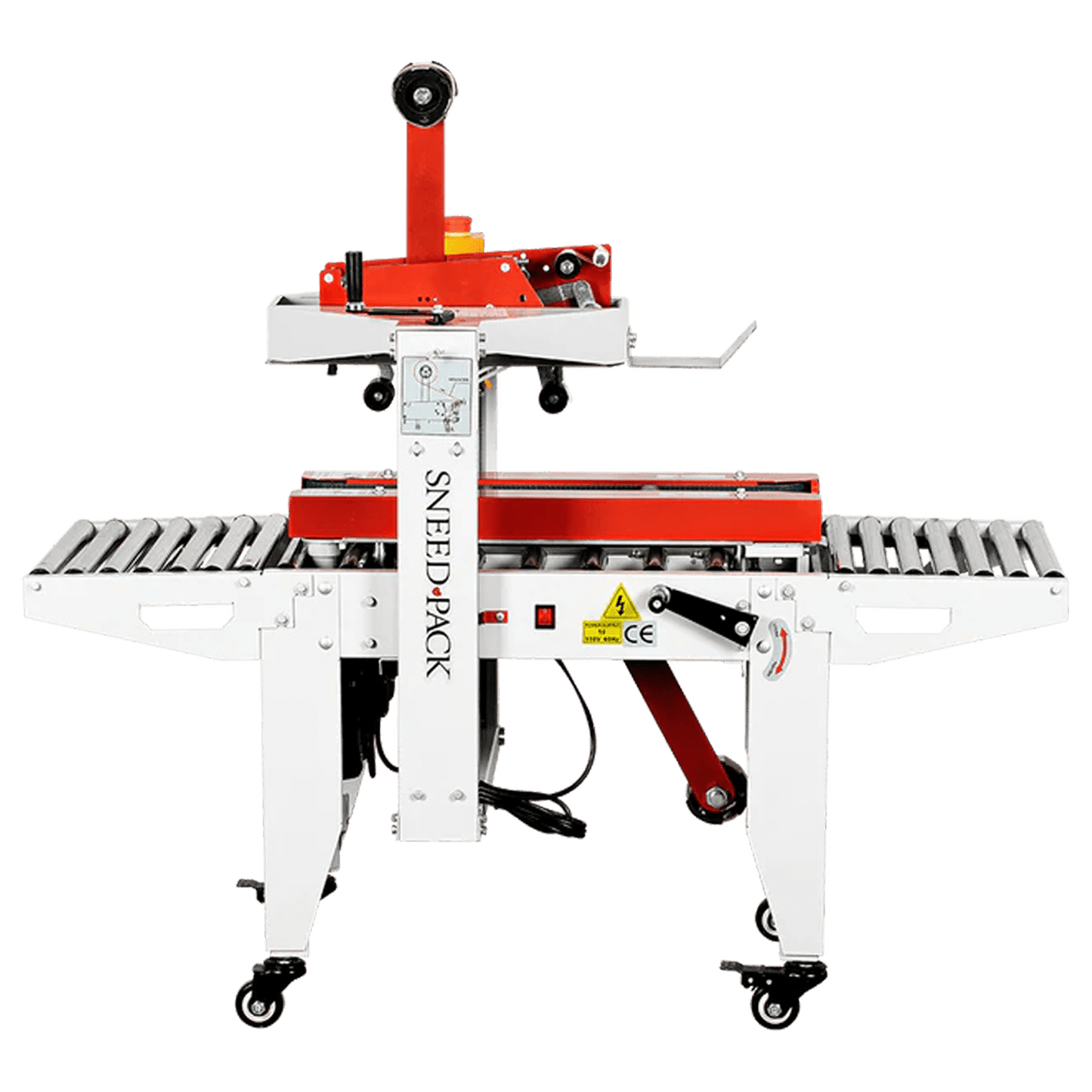 Side view of SNEED-PACK Small Box Case Sealer
