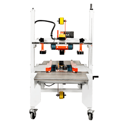 Rear view of SNEED-PACK Top and Bottom belt case sealer