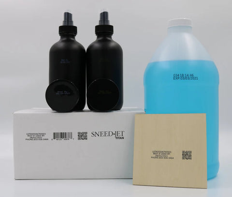 SNEED-JET Titan printing lot codes, expiration dates, and QR codes on bottles, cartons, wood, and plastic containers