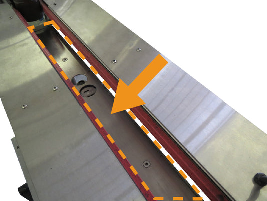 SNEED-PACK® Bottle Sliding Plate for Bottom Coding Conveyor